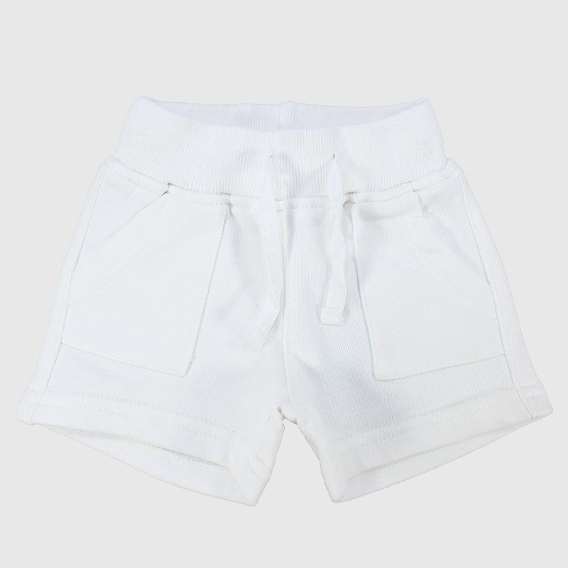 Unisex White Comfy Shorts