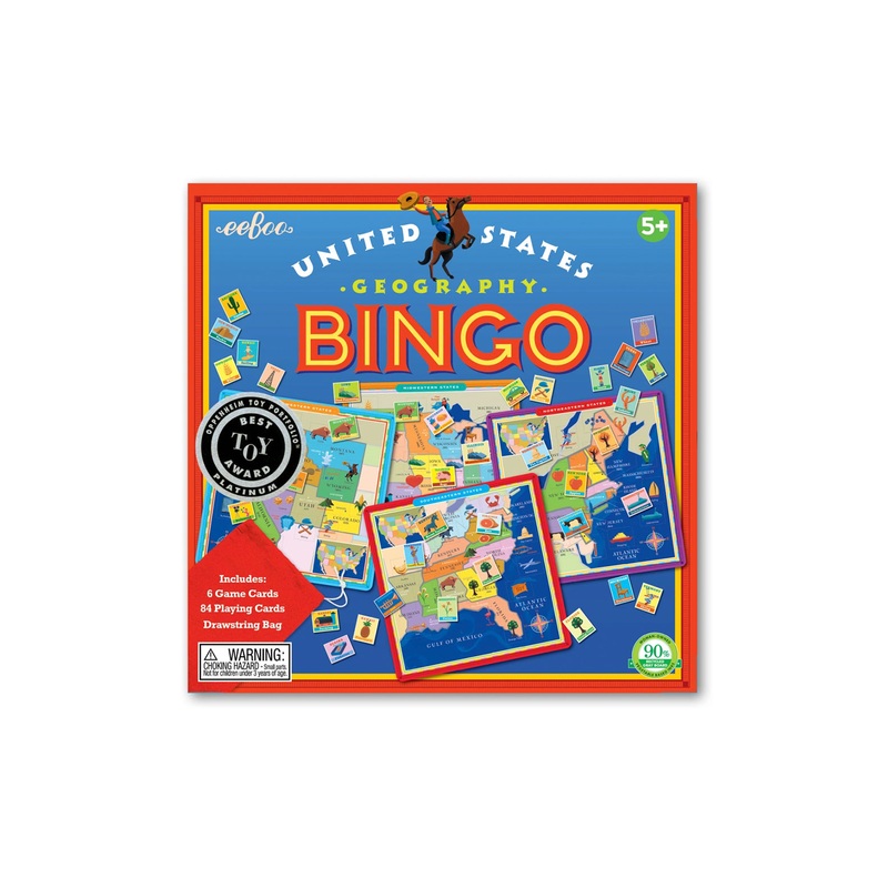 eeBoo United States Geography Bingo