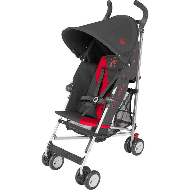 Maclaren Triumph Umbrella Stroller – Charcoal/Scarlet