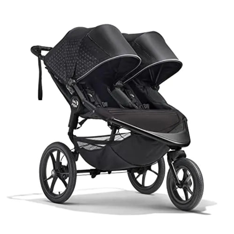 Summit X3 Double Jogging Stroller – Midnight Black