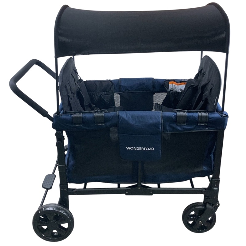 Wonderfold W4 Multifunctional Quad Stroller Wagon , 2023, Noble Navy