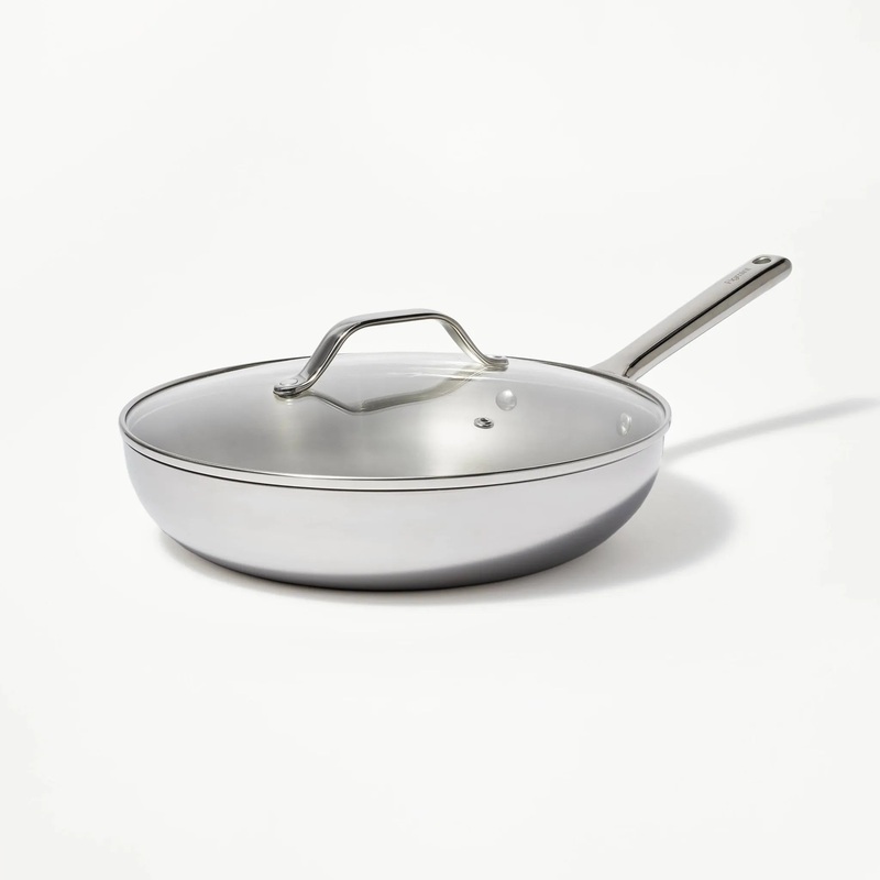 12″ Stainless Steel Frypan with Cover (See Description)