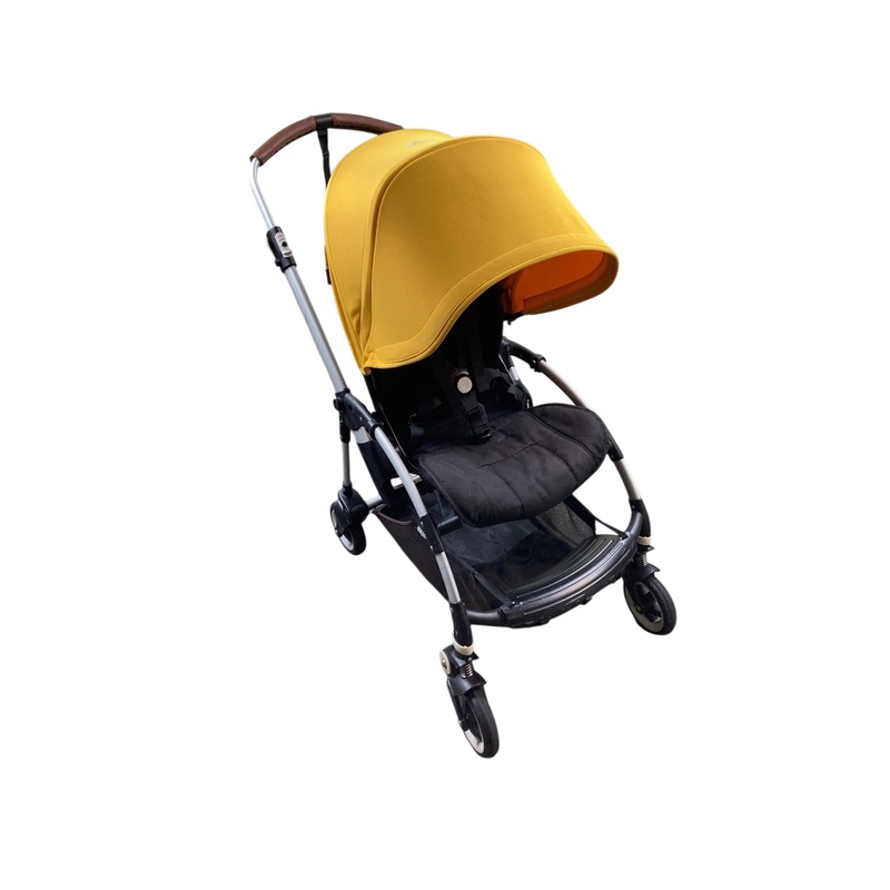 Bugaboo Bee5 Stroller, 2016, Aluminum, Black, Sunrise Yellow