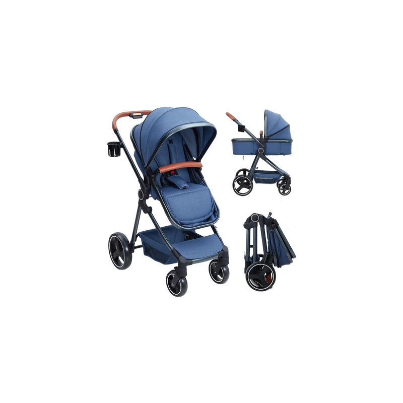 Convertible Baby Stroller, 3 in 1 Reversible Bassinet Stroller for Newborn