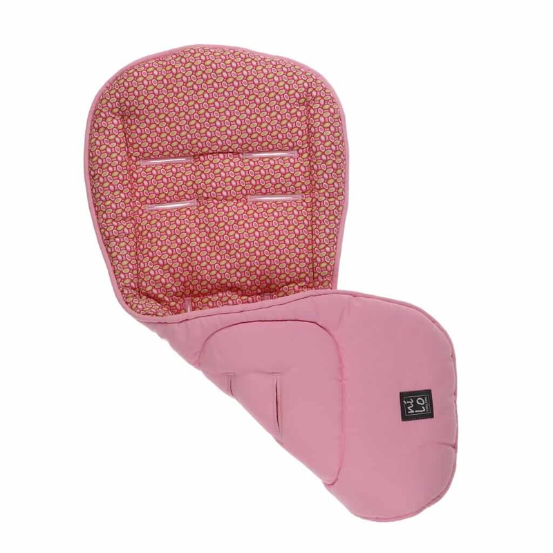 Long Stroller Mat Ovals Pink