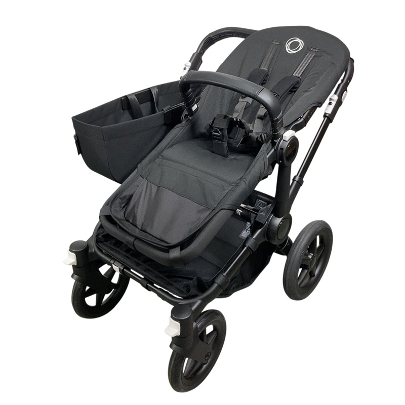 Bugaboo Donkey 5 Mono Stroller, Black, Midnight Black, 2024, No Canopy