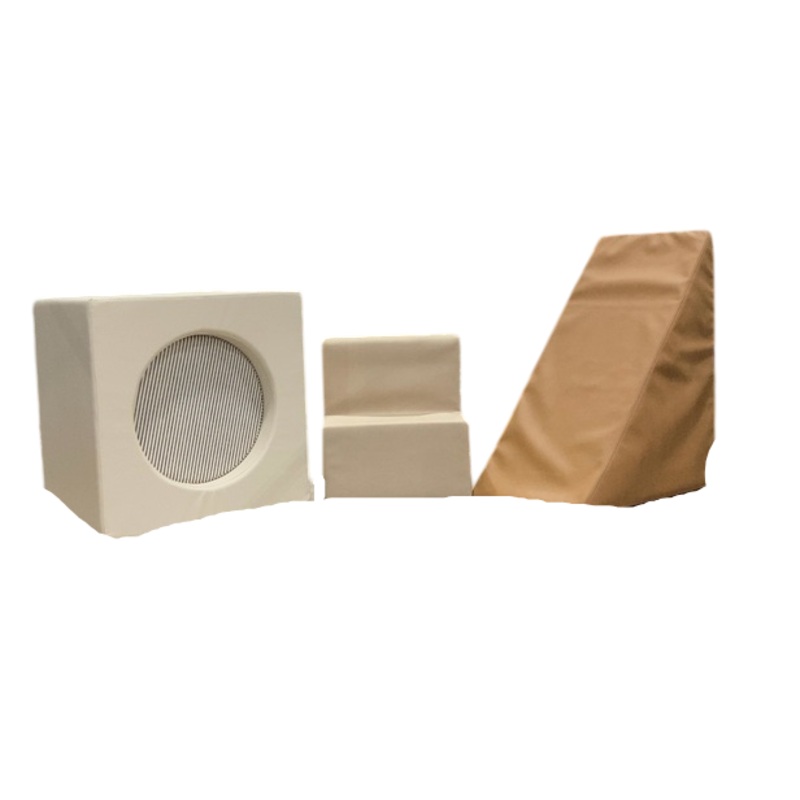 Gathre Block Playset , Camel  Ivory  Stone Stripe  Millet