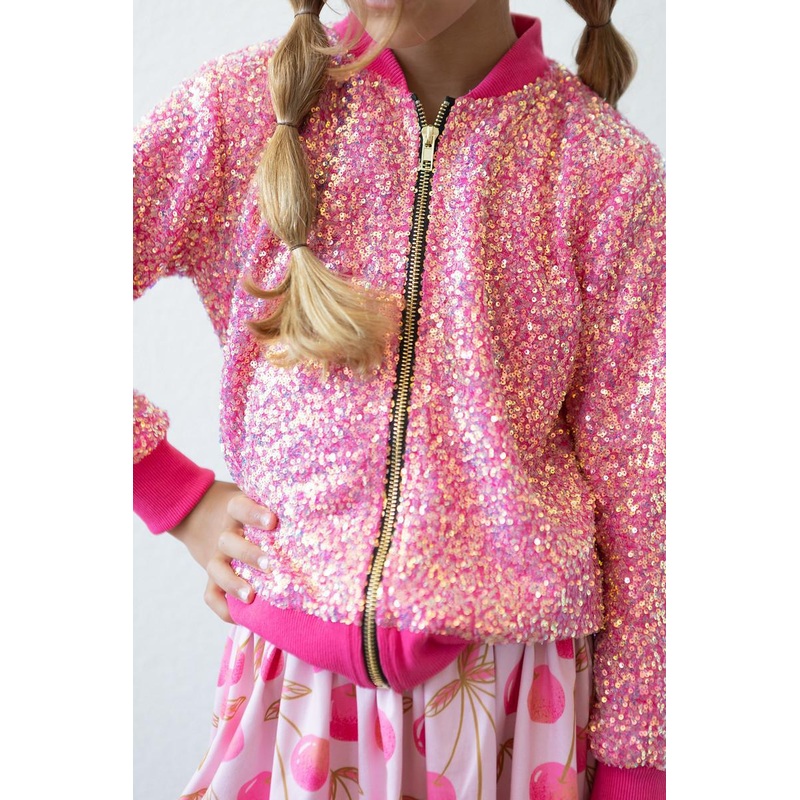 Mila & Rose Hot Pink Sequin Jacket
