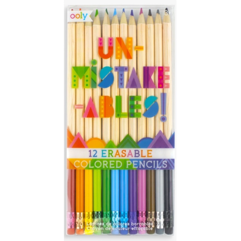 Ooly Unmistakeables Erasable Colored Pencils