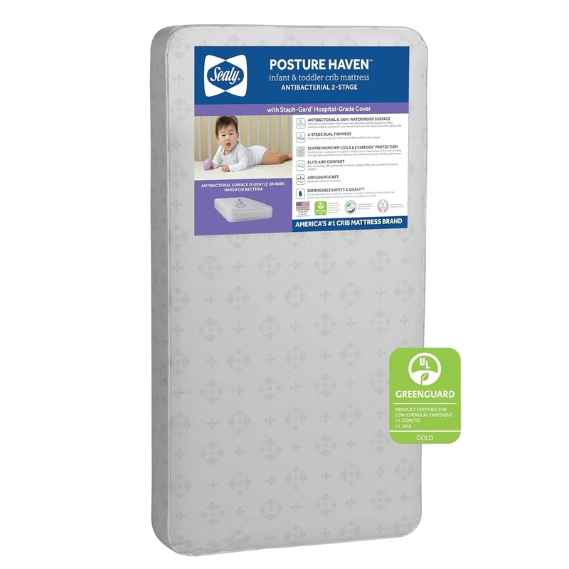 Posture Haven Orthopedic Antibacterial 2 Stage Waterproof Crib Mattress , 52’X28′
