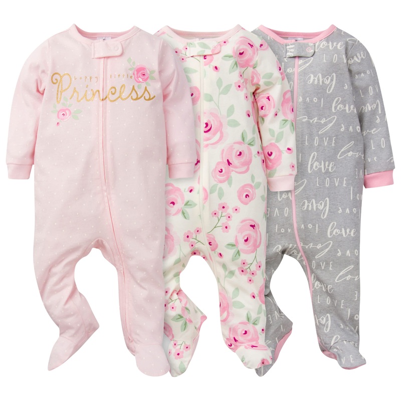 3-Pack Baby Girls Floral Sleep ‘N Plays