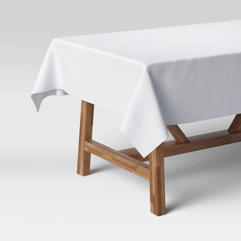 84″ x 60″ Solid Tablecloth White – Threshold