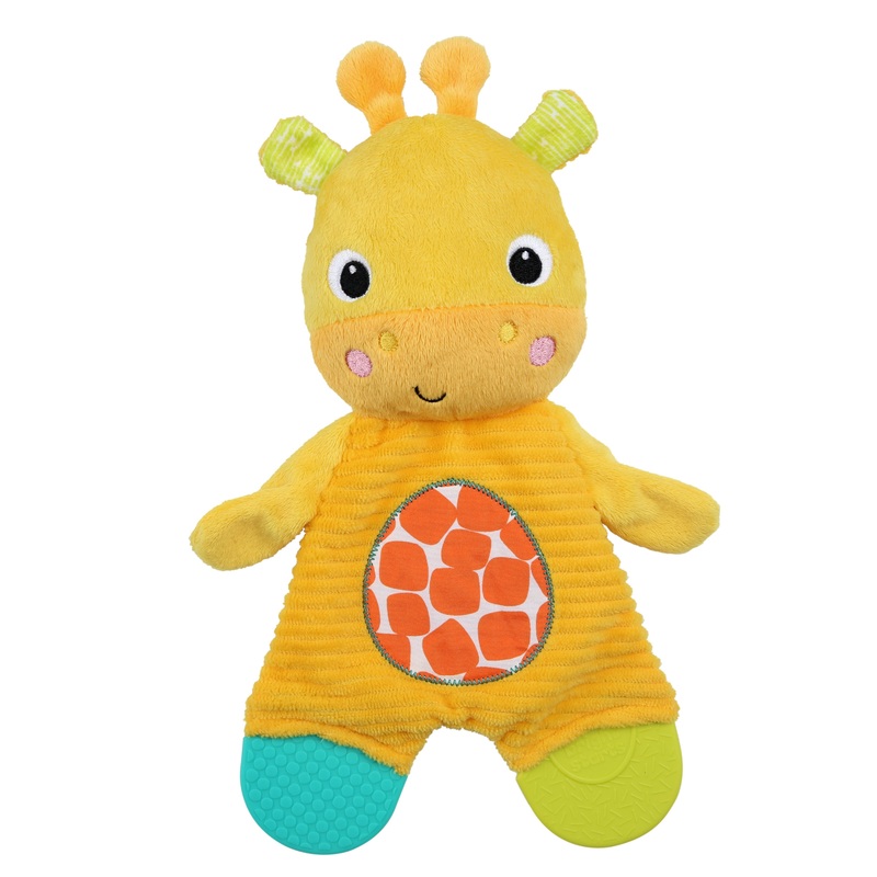 Bright Starts Snuggle & Teethe Plush Teether Toy, Giraffe