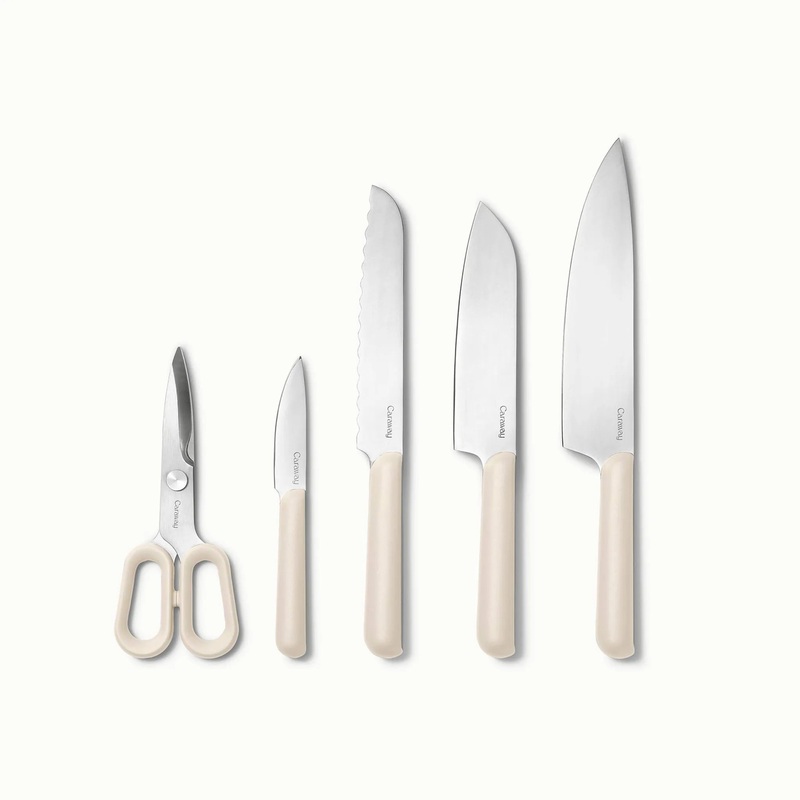 Caraway Home 5pc Knife Set – Cream