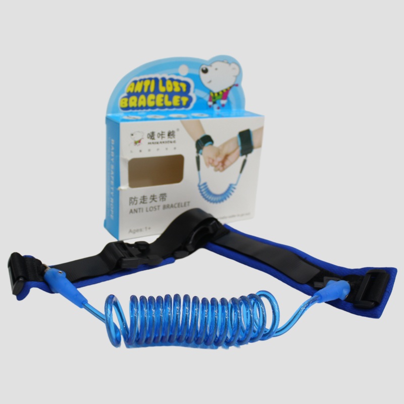 Child Safety Harness Wrist Belt  1.5m Anti-Lost Bracelet (Blue)