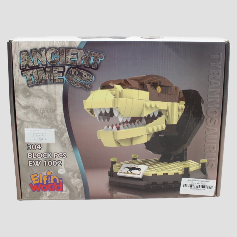 Elfin World Jurassic Dinosaur Rex Building Blocks – 304 Pcs