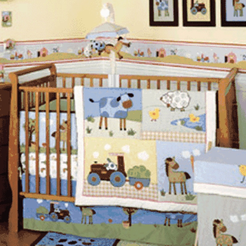 KidsLine Country Side 4 Piece Crib Set
