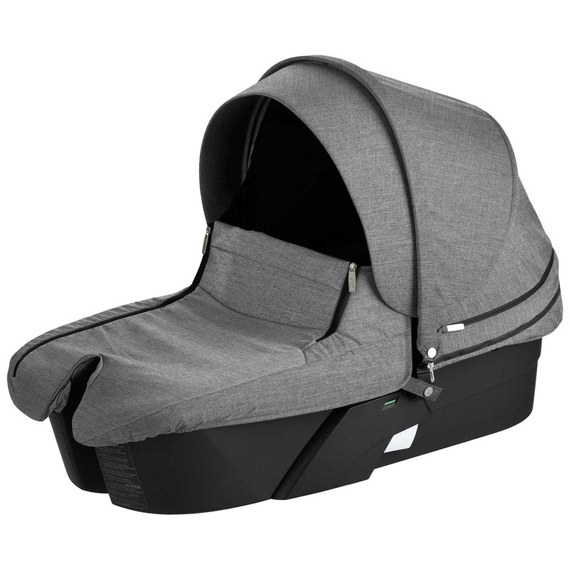 Stokke Xplory Carry Cot Complete – True Black/Black Melange