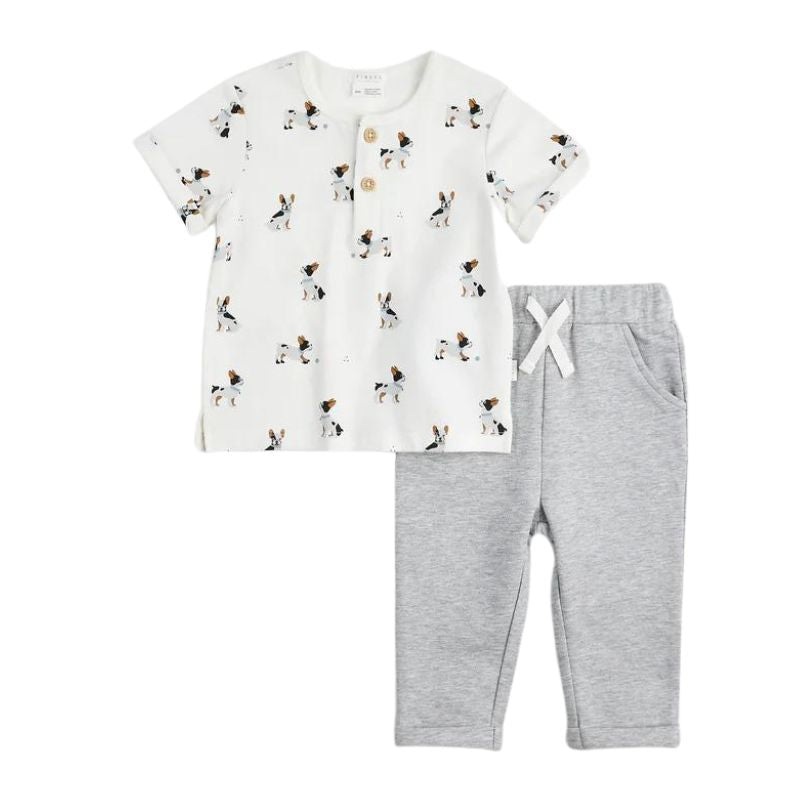 French Bulldog Henley Set