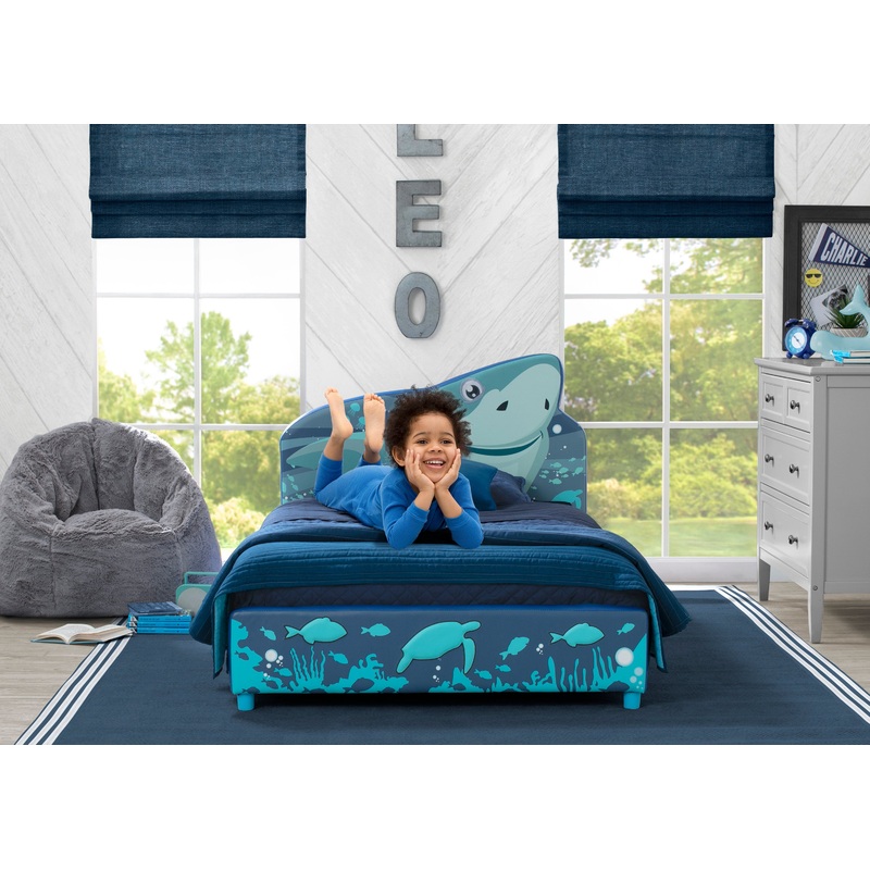 Shark Upholstered Twin Bed