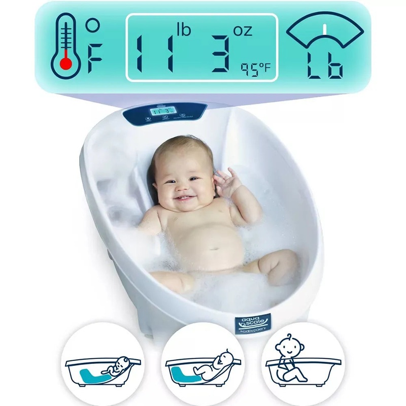 Aqua Scale 3 in 1 Baby Bath – White
