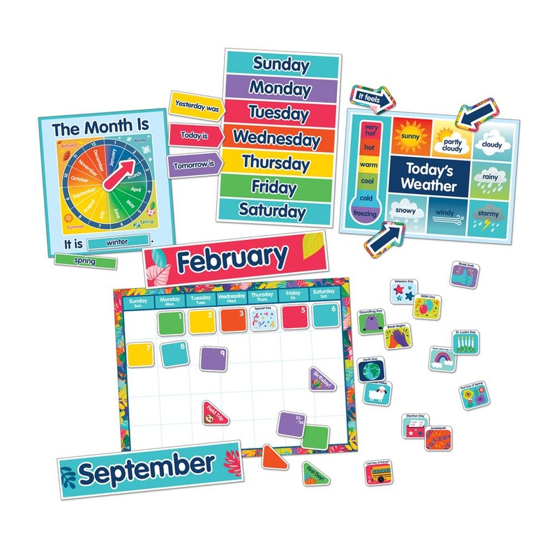 One World Calendar Bulletin Board Set