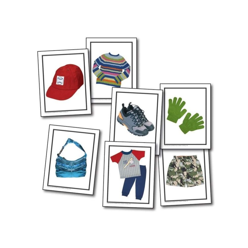 Photographic Learning Cards – Nouns: Children’s Clothing