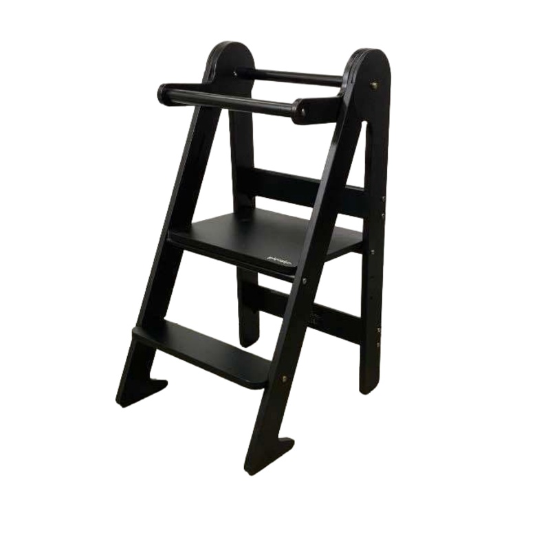 Piccalio Foldable Toddler Tower, Black