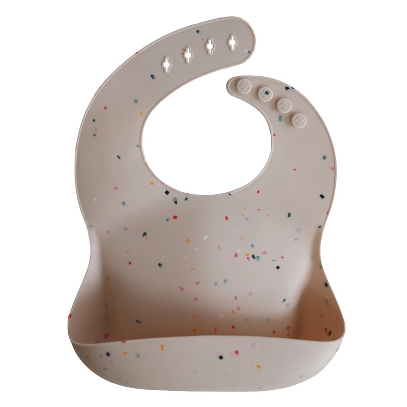 Silicone Bib – Vanilla Confetti