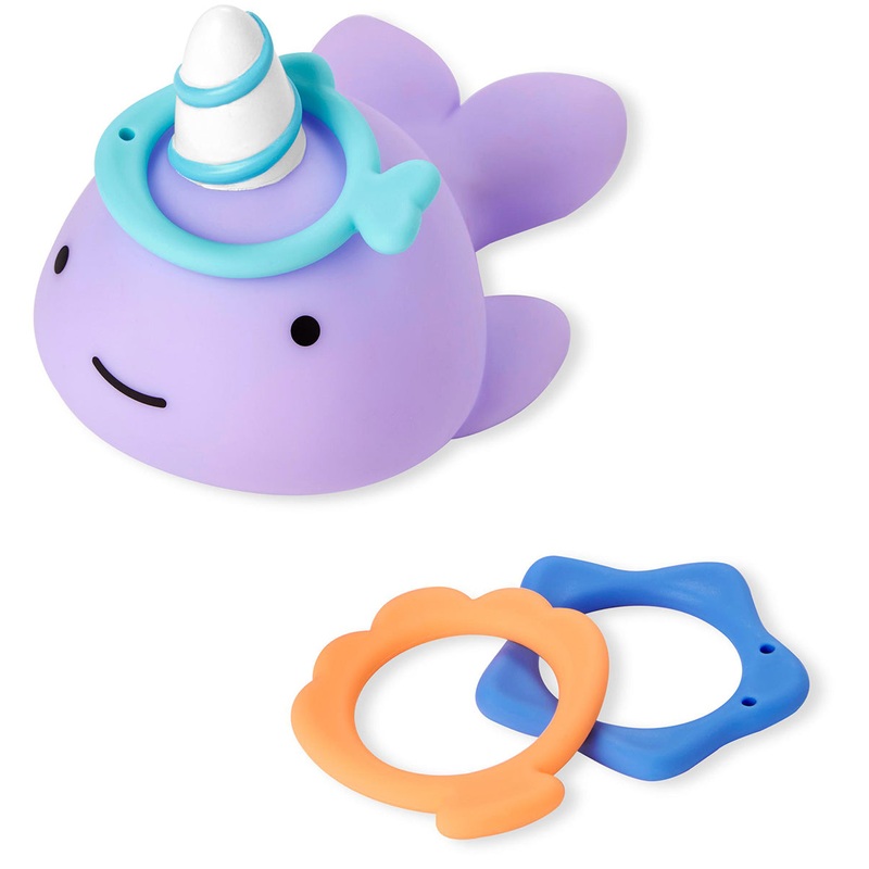 Skip Hop Zoo Narwhal Ring Toss Bath Toy