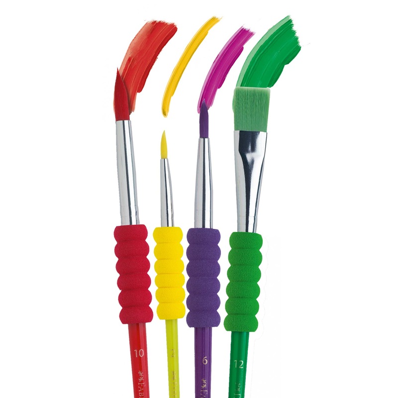 Soft Touch Paintbrushes, Assorted Sizes – Set of 4