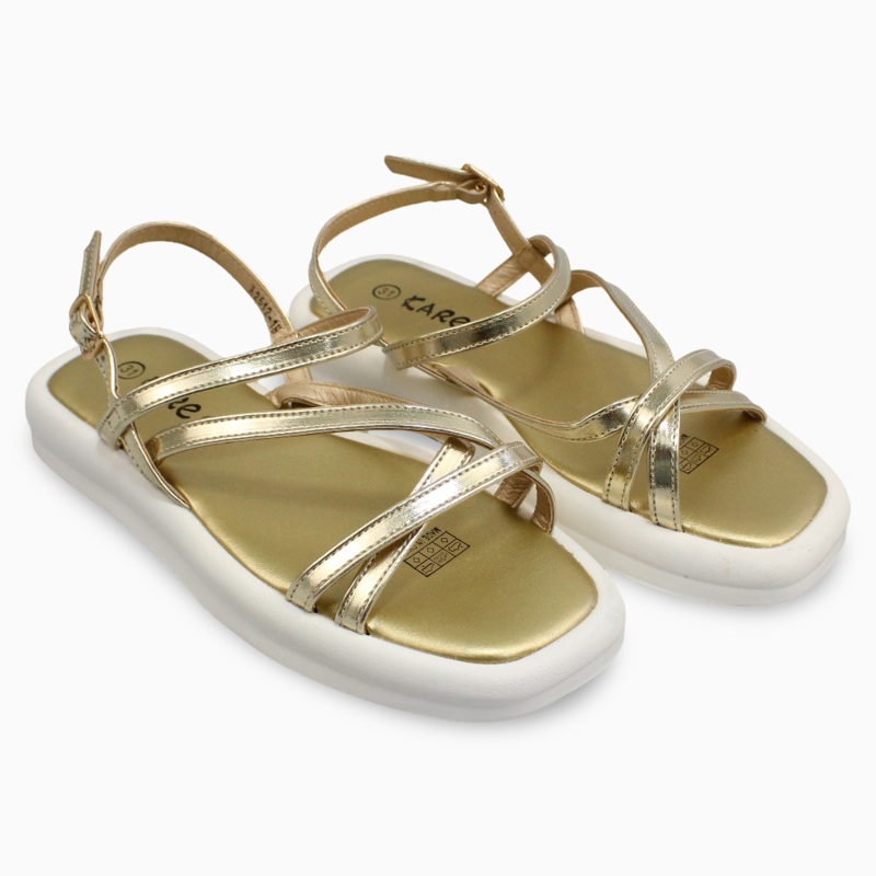 Girls Leather Sandals  Shiny