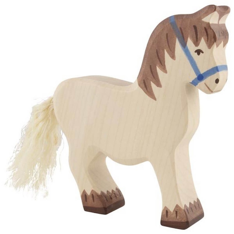 Holztiger Wooden Animal Cart Horse