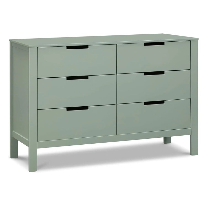 Colby 6-Drawer Double Dresser – Light Sage