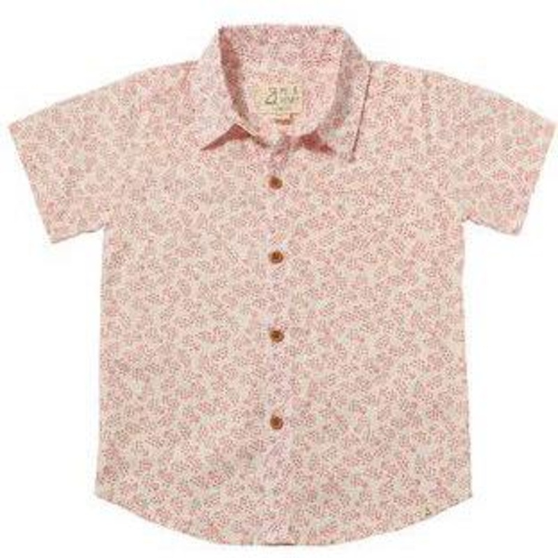 Me & Henry Newport Woven Shirt | Coral Floral