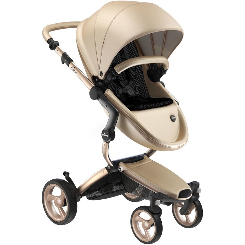 Mima OPEN BOX Xari 4G Complete Stroller, Gold – Gold / Black