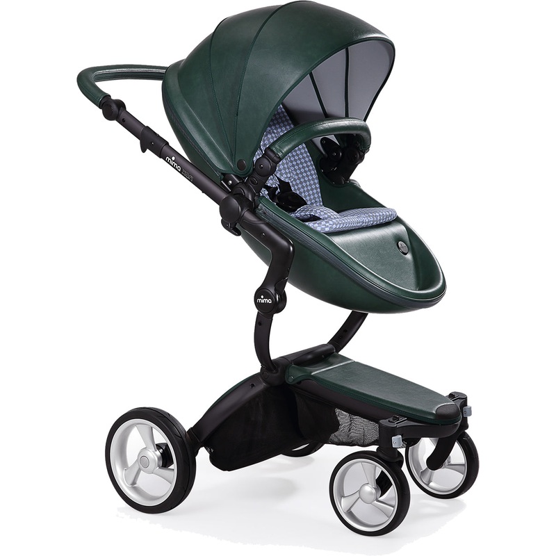 Mima Xari Complete Stroller, Black – British Green / Retro Blue