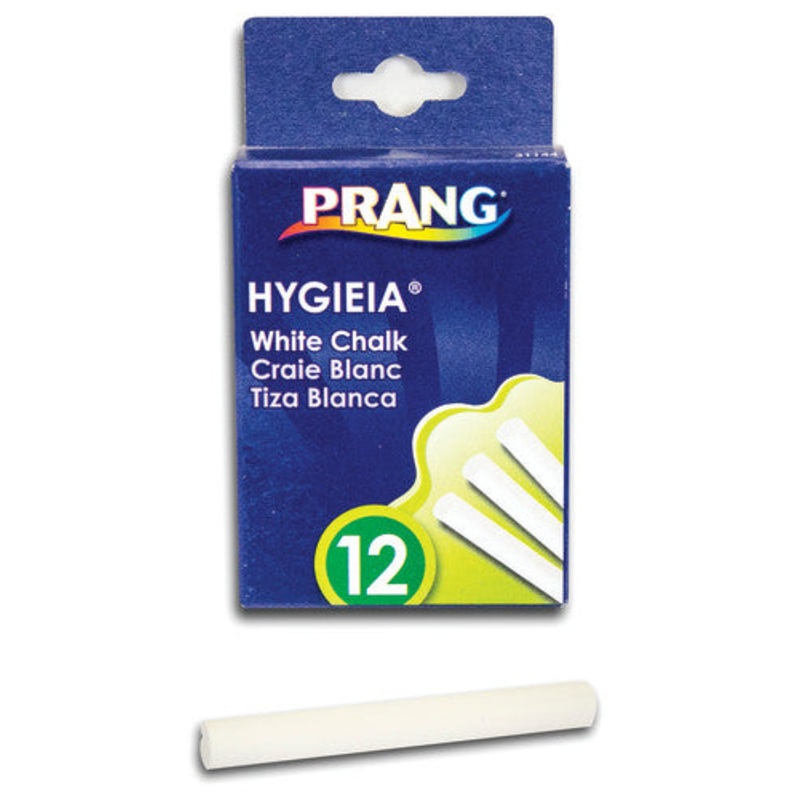 Prang Hygieia Dustless Chalk, White