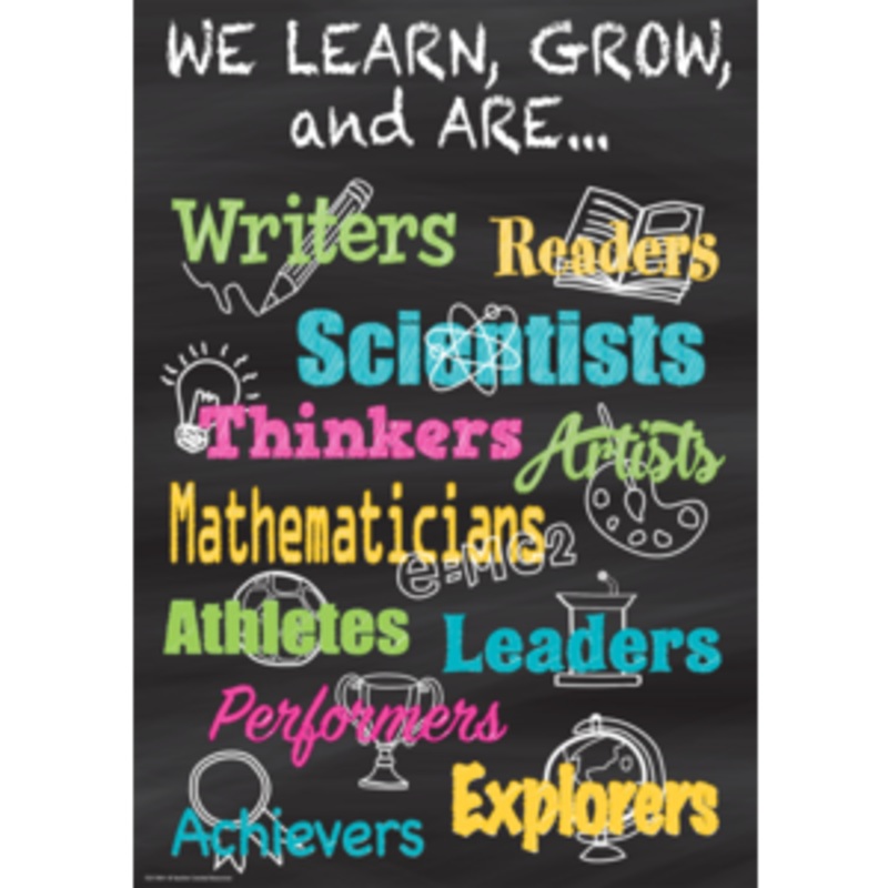 We Learn, Grow, and Are…Positive Poster