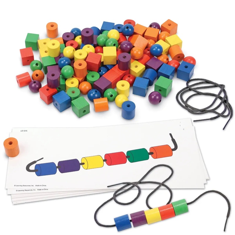 Wooden Beads & Pattern Card Set