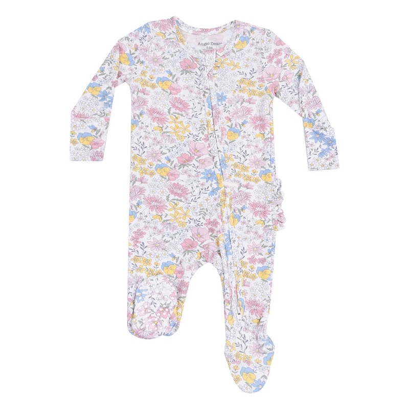 2 Way Zipper Footie Viola Floral