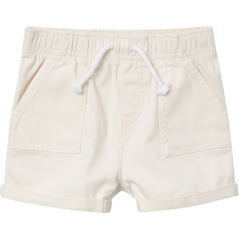 Baby & Toddler Girls Light Tan Stretch Twill Shorts