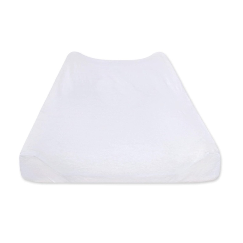 Burt’s Bees Baby Changing Pad Cover, Organic Knit Terry, Cloud White