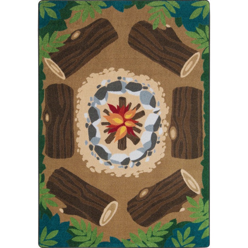 Campfire Fun Rug, 10’9″ x 13’2″ Rectangle