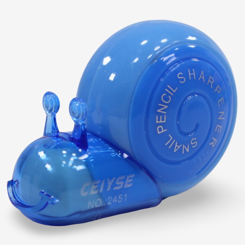 Snail Shaped Pencil Sharpener  Blue
