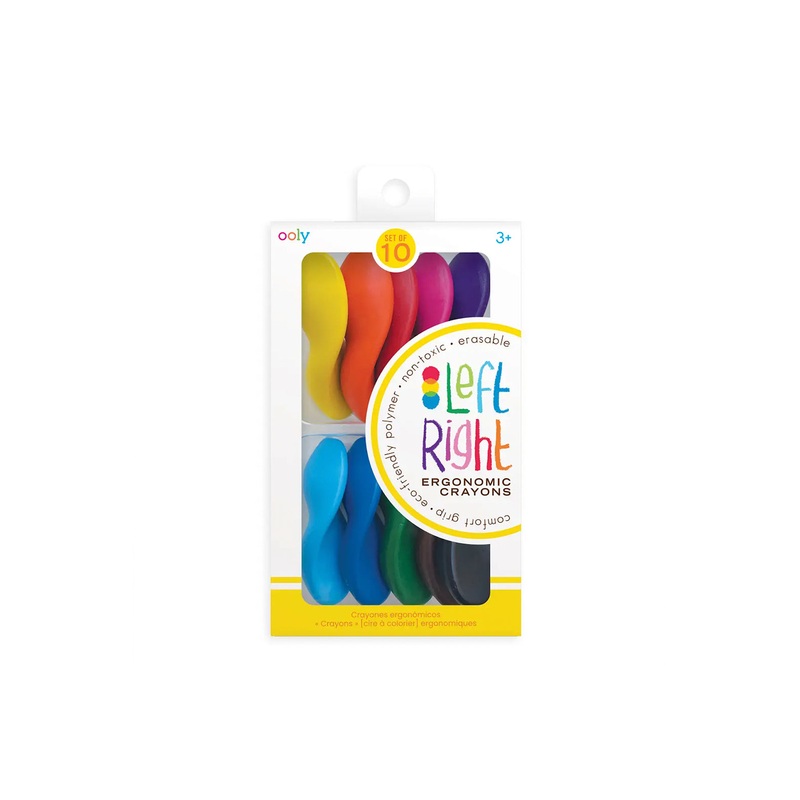 Ooly Left Right Ergonomic Crayons