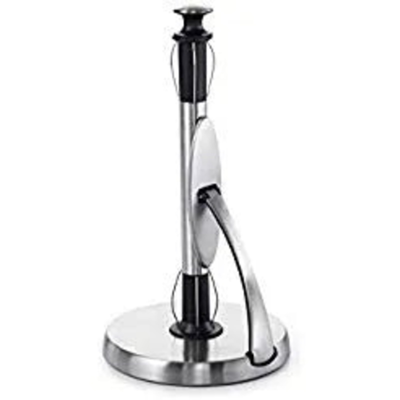 SoftWorks SimplyTear Paper Towel Holder With Stainless Steel Spring Arm