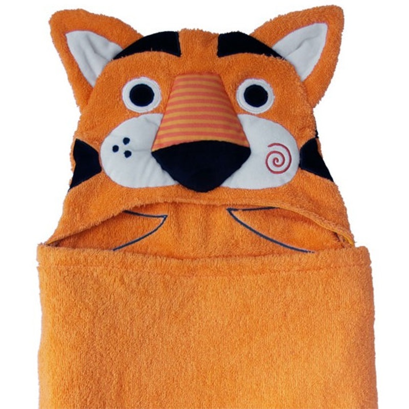 Zoocchini Kids Hooded Towel – Travis the Tiger