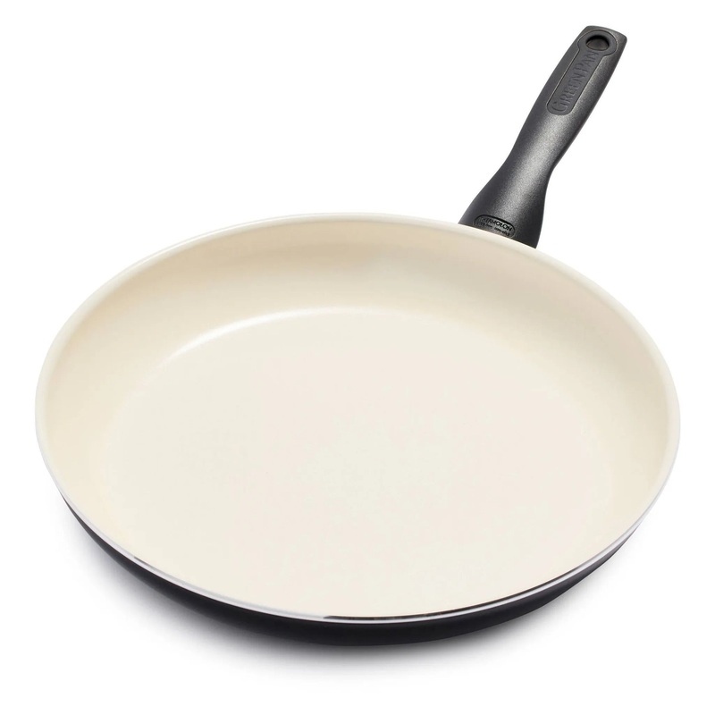 12″ Ceramic Nonstick Frying Pan- Black