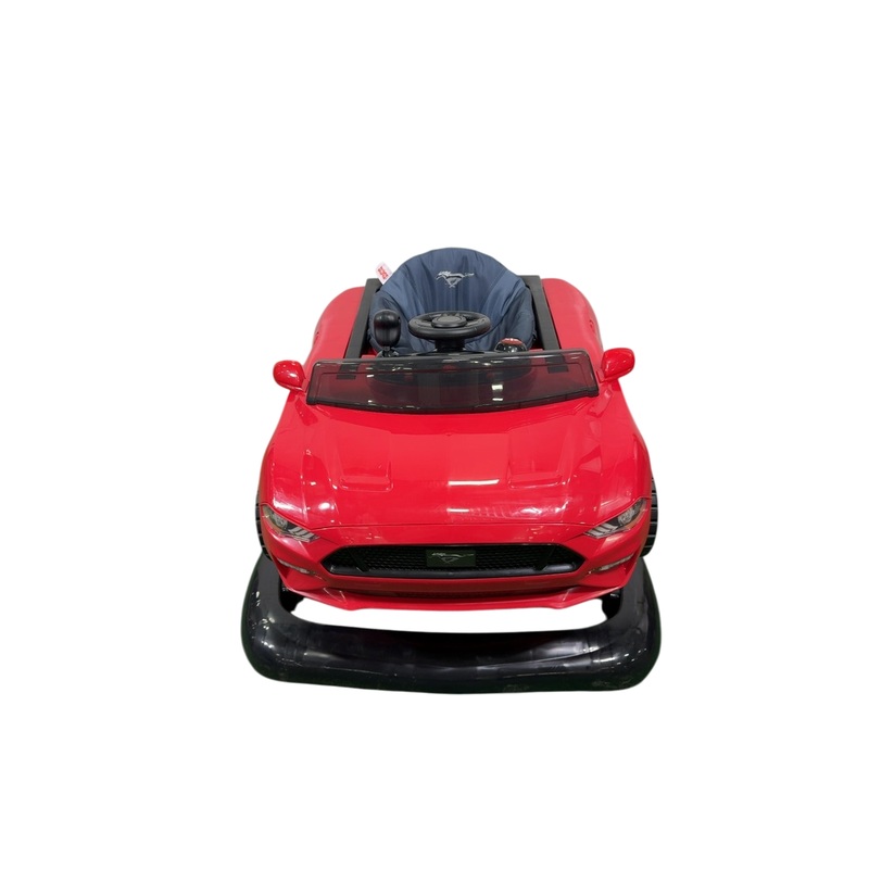 Bright Starts Ways To Play 4-In-1 Baby Activity Walker, Red, Mustang
